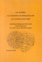 Die Schrift als semitische Morgengabe an Athen und Rom 3831100047 Book Cover