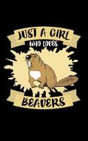 Just A Girl Who Loves Beavers: Animal Nature Collection 107688668X Book Cover