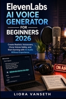 ELEVENLABS AI VOICE GENERATOR FOR BEGINNERS: Create Realistic Voiceovers, Clone Voices Safely, And Start Earning With AI Audio Without Experience B0GWN59SM5 Book Cover