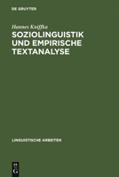 Soziolinguistik Und Empirische Textanalyse 3484104104 Book Cover