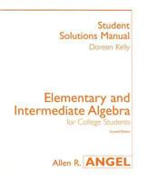 Elementary and Intermediate Algebra for College Students: Student Solutions Manual 0131411233 Book Cover
