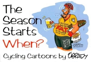The Season Starts When? Cycling Cartoons By O'Grady 1884737668 Book Cover