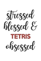 Stressed Blessed and Tetris Obsessed Tetris Lover Tetris Obsessed Notebook A beautiful: Lined Notebook / Journal Gift,, 120 Pages, 6 x 9 inches, Personal Diary, Tetris Obsessed, Tetris Hobby, Tetris L 1678978264 Book Cover