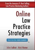 Online Law Practice Strategies: How to turn clicks into clients 0982640331 Book Cover