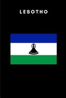 Lesotho: Country Flag A5 Notebook to write in with 120 pages 1076730256 Book Cover
