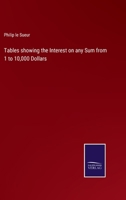 Tables showing the Interest on any Sum from 1 to 10,000 Dollars 3375121881 Book Cover