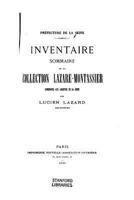 Inventaire Sommaire de la Collection Lazare-Montassier 1534832920 Book Cover