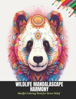 Wildlife Mandalascape Harmony: Mindful Coloring Book for Stress Relief, 50 Pages, 8.5 x 11 inches B0CLHFGSVT Book Cover