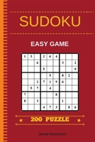 Sudoku Easy Game 200 Puzzle Book: Easy Game Sudoku Puzzle Books 1546645543 Book Cover