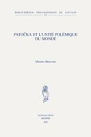 Patocka Et l'Unite Polemique Du Monde 9042932481 Book Cover