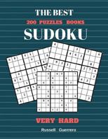 The Best 200 Puzzles Books Sudoku Very Hard: Puzzles Books 1548345105 Book Cover