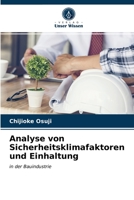 Analyse von Sicherheitsklimafaktoren und Einhaltung 6202948701 Book Cover
