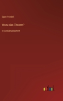 Wozu das Theater? (German Edition) 3842489803 Book Cover