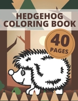 Hedgehog Coloring Book: Animals Activity Pages For Kids And Toddlers B08WK2JWKB Book Cover