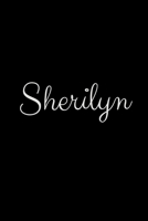 Sherilyn: notebook with the name on the cover, elegant, discreet, official notebook for notes 1657896641 Book Cover
