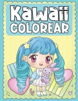 Colorear Kawaii: Libro para Colorear de Tiernos y Amables Personajes Kawaii para Niños de 3 a 9 Años B08FP25HD1 Book Cover