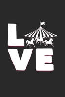 Love: 6x9 Carnival - grid - squared paper - notebook - notes 1689808152 Book Cover