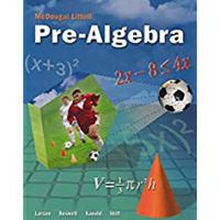 Pre-Algebra 0618250034 Book Cover