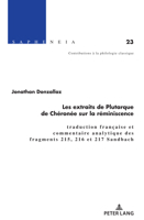 Les extraits de Plutarque de Chéronée sur la réminiscence (Sapheneia) 3034343671 Book Cover