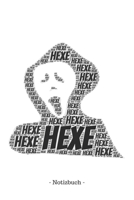 Hexe: Notizblock Notizbuch DIN A5, 120 Seiten Gepunket, dotted, punktkariert, dot grid Notizen, Termine, Planer, Tagebuch, Organisation Wortwolke Geschenk 1695385012 Book Cover