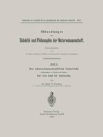 Der Naturwissenschaftliche Unterricht Insbesondere in Physik Und Chemie Bei Uns Und Im Auslande 3662427206 Book Cover