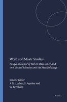 Word and Music Studies: Essays in Honor of Steven Paul Scher and on Cultural Identity (Word and Music Studies 4) (Word & Music Studies) 9042009934 Book Cover