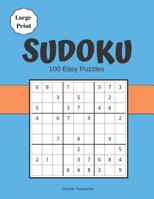 Sudoku Large Print 100 Easy Puzzles: Beginners Challenging Brain game Puzzle Notebook 1072959259 Book Cover