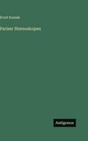 Pariser Stereoskopen 3563661731 Book Cover