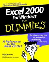 Excel 2000 for Windows for Dummies 0764504460 Book Cover