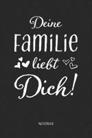 Deine Familie liebt Dich! Notizbuch: A5 Softcover mit 110 Seiten Dot Grid Punktraster, Inhaltsverzeichnis, Seitenzahlen I Eine Liebeserkl�rung f�r Eltern, V�ter, M�tter, S�hne, T�chter und Familien al 1699030138 Book Cover