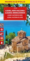Albania,North Macedonia Marco Polo Map (Marco Polo Maps) (English and German Edition) 3575018960 Book Cover