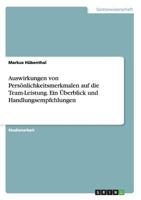 Auswirkungen von Pers�nlichkeitsmerkmalen auf die Team-Leistung. Ein �berblick und Handlungsempfehlungen 3668135886 Book Cover