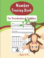 Number Tracing Book For Preschoolers & Toddlers Ages 3-5: Number Tracing Book, Practice For Kids, Math Activity Book for Pre K, Kindergarten and Kids Ages 3-5, Number Writing Practice. Great Gift for  1703992091 Book Cover