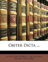 Obiter Dicta 1512385018 Book Cover