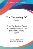 The chronology of India 1165696533 Book Cover