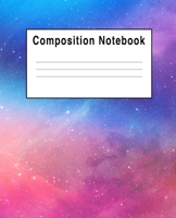 Composition Notebook: Pink Blue Purple Space Iridescent 1692654578 Book Cover