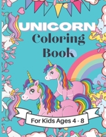 unicorn coloring book: for kids ages 4- 8 pre-school and elementary age kids under 8 years - rainbows, stars, castles, circus, Tinker bell, m B08T4DGK4W Book Cover