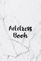 Address Book: Cute Marble Address Book with Alphabetical Organizer, Names, Addresses, Birthday, Phone, Work, Email and Notes 1081316535 Book Cover