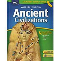 Holt California Social Studies World History Medieval Ancient Civilzations 0030734592 Book Cover
