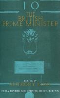 The British Prime Minister 0822306344 Book Cover