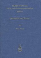 Aristarch Von Samos: Untersuchungen Zur Berlieferungsgeschichte Der Schrift Peri Megethon Kai Apostematon Heliou Kai Selenes 3882265531 Book Cover