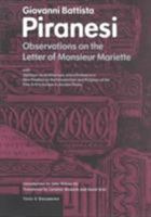 Observations on the Letter of Monsieur Mariette: With Opinions on Architecture, with a Preface to a New Treatise on the Introduction and Progress of the Fine Arts in Europe in Ancient Times 0892366362 Book Cover