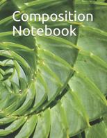 Composition Notebook: Spiral Cactus themed Composition Notebook 100 pages College Ruled 8.5" x 11" 1720190208 Book Cover