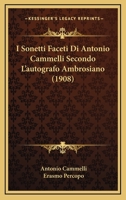 I Sonetti Faceti Di Antonio Cammelli Secondo L'autografo Ambrosiano 1164956337 Book Cover