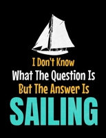 I Don't Know What The Question Is But The Answer Is Sailing: Daily Planner 2020 : Gift For Sailor And Sailing Lovers 1673880487 Book Cover