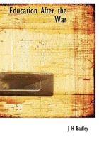 Education After the War 1010135198 Book Cover