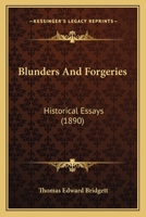 Blunders and Forgeries 1177877317 Book Cover