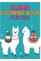 llama coloring book for children: Fun coloring gift book for llama lovers with stress relief llama designs and funny cute shows B08QBYGM1N Book Cover