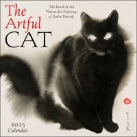 The Artful Cat 2025 Wall Calendar: Brush & Ink Watercolor Paintings by Endre Penovác 1524890820 Book Cover