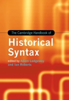 The Cambridge Handbook of Historical Syntax 1107049601 Book Cover